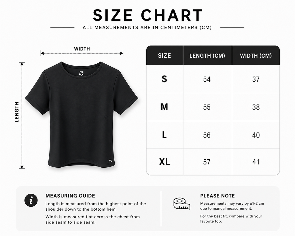 Black Daily Active Tee