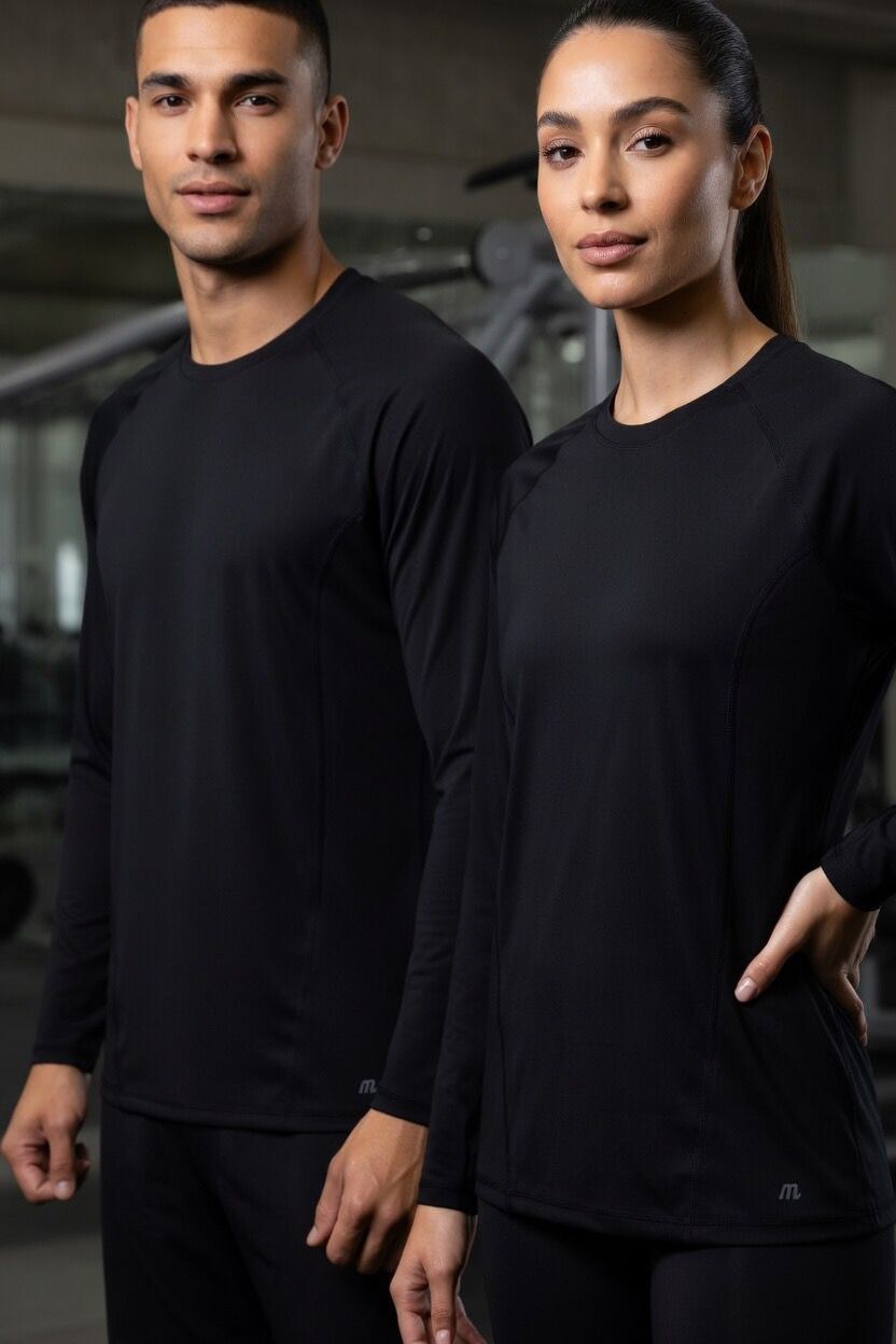Black Unisex Essential Long Sleeve