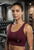 Burgundy Sports Bra